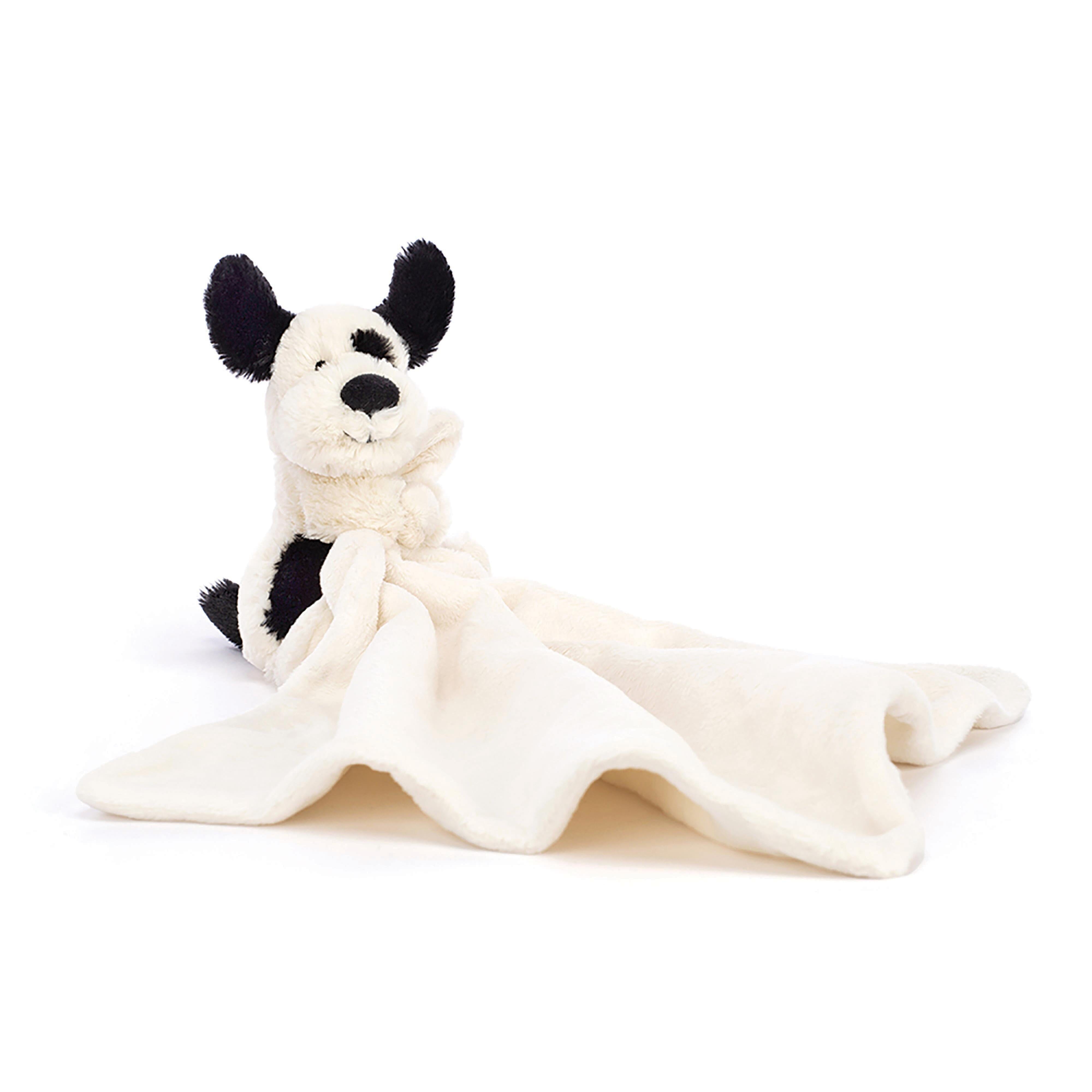 Jellycat - Soother | Bashful Black & Cream Puppy - Discontinued